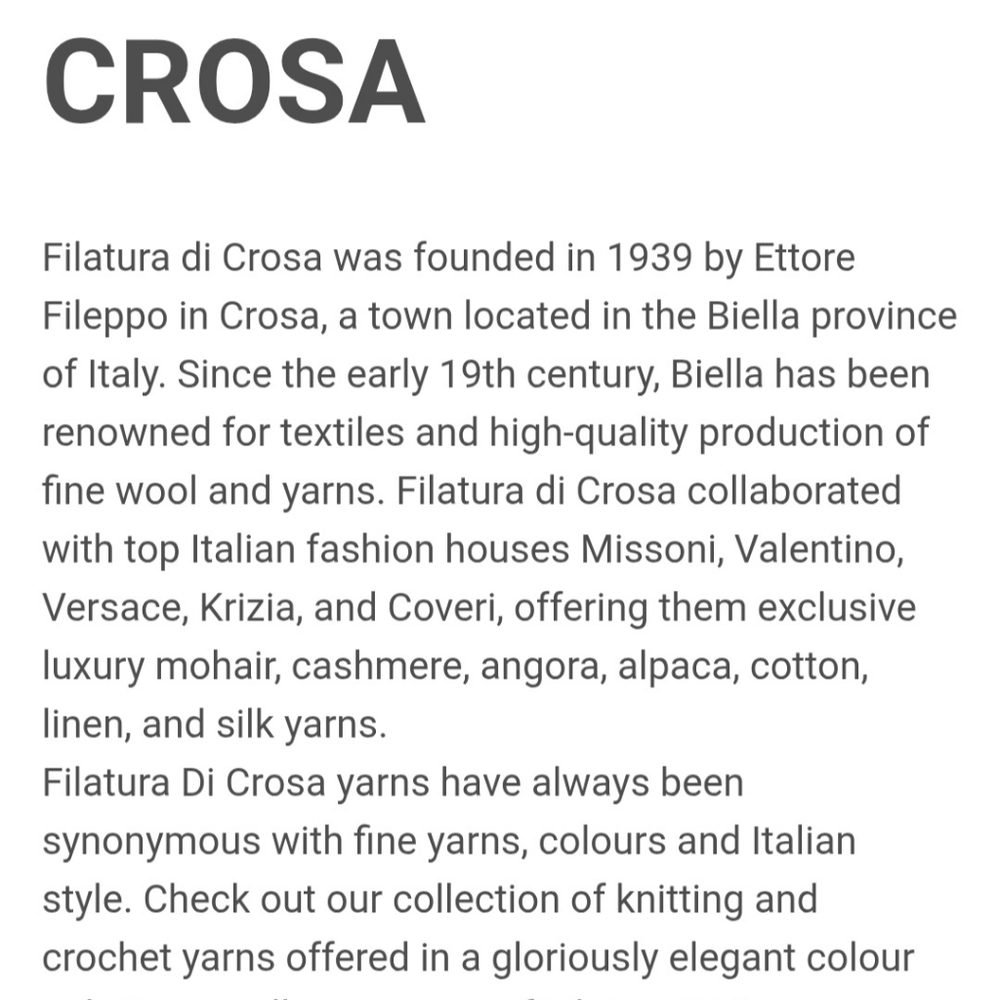 Filatura Di Crosa Valentino Deep Blue Yarn From Biella Italy - Picture 5 of 5